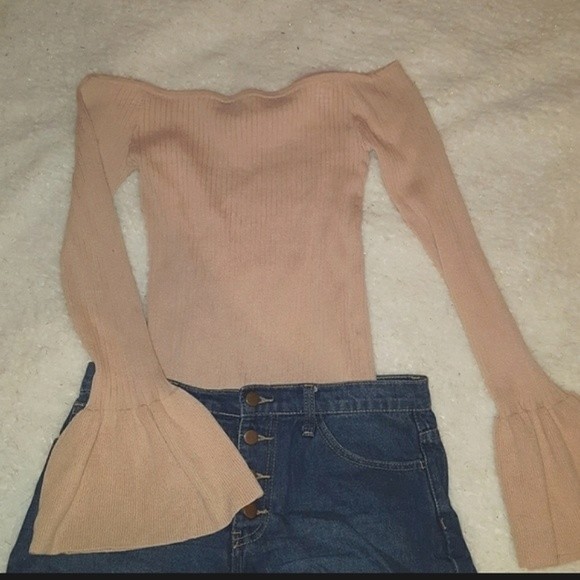 Cream Forever 21 Off-Shoulder Sweater - Picture 7 of 7